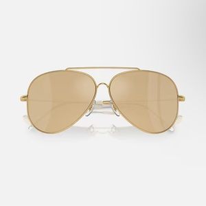 Gold Aviator Ray-Ban sunglasses